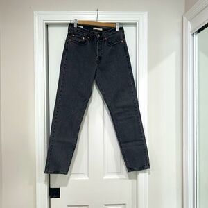 Levi's Black washed Wedgie Jeans